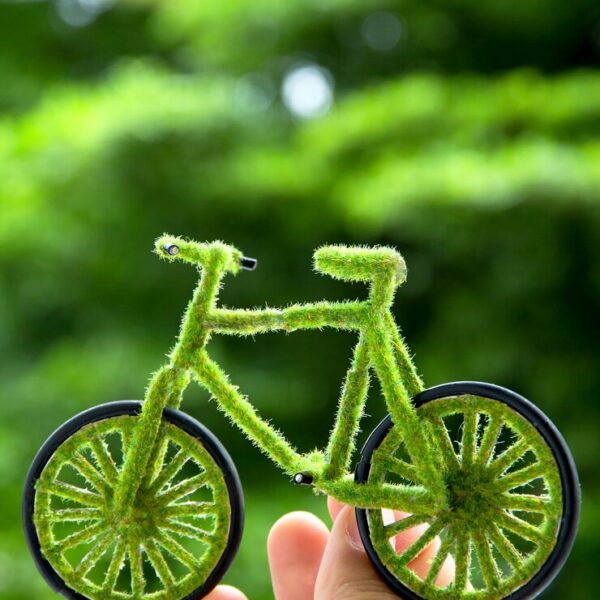 close-up-person-holding-artificial-green-bicycle_1605567-2059